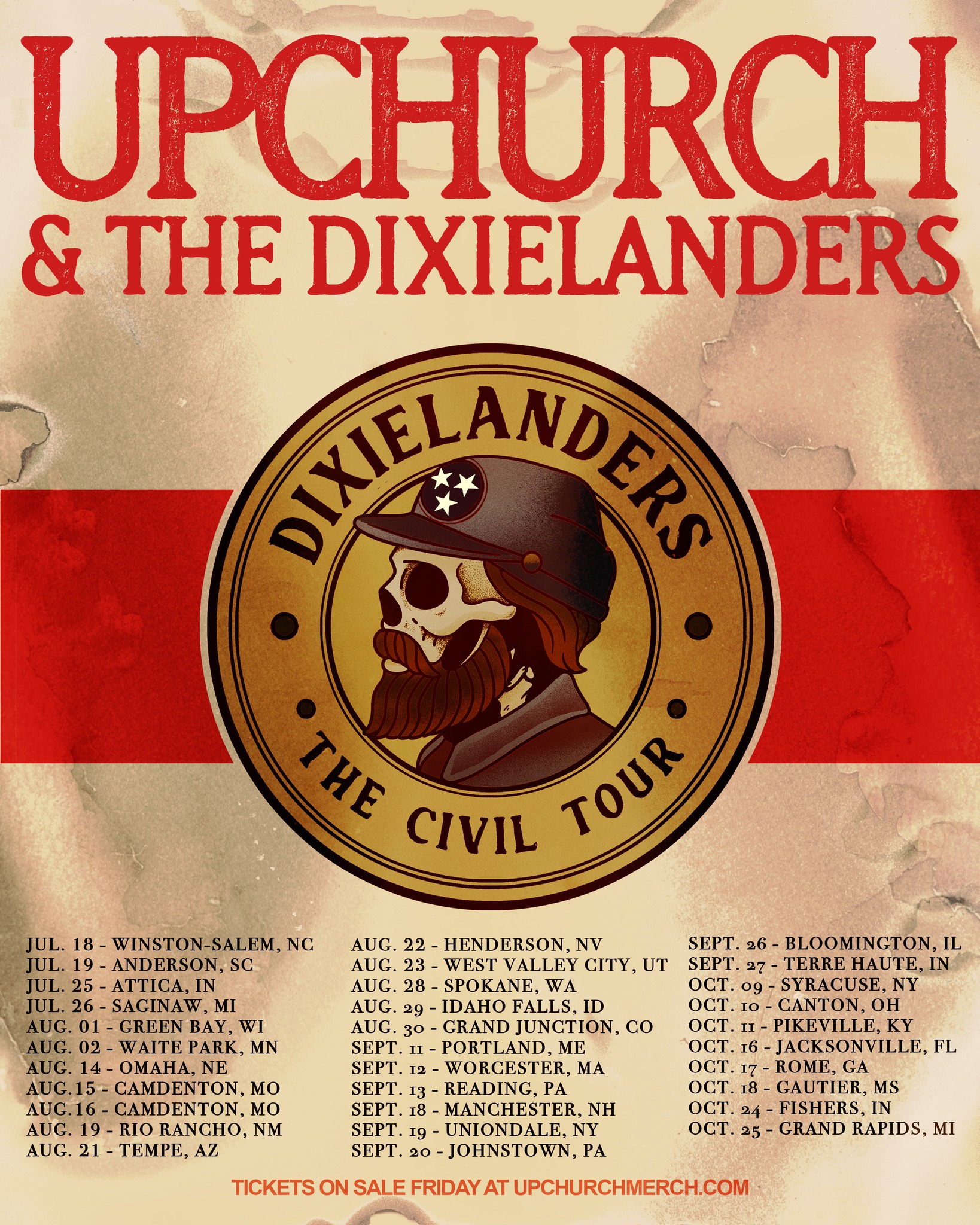 Upchurch The Civil Tour Poster 2025